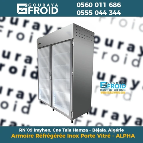 Armoire Réfrégérée Inox Porte Vitré - ALPHA