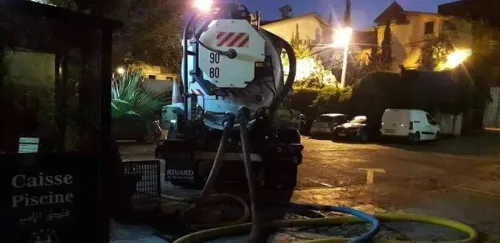 Camion vidange débouchage d'assainissement