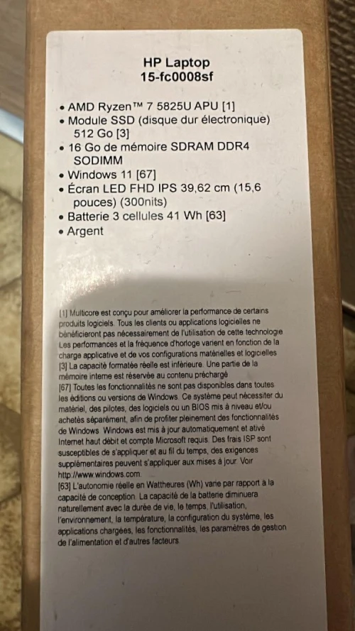 HP Laptop AMD Ryzen 7 16GB DDR4