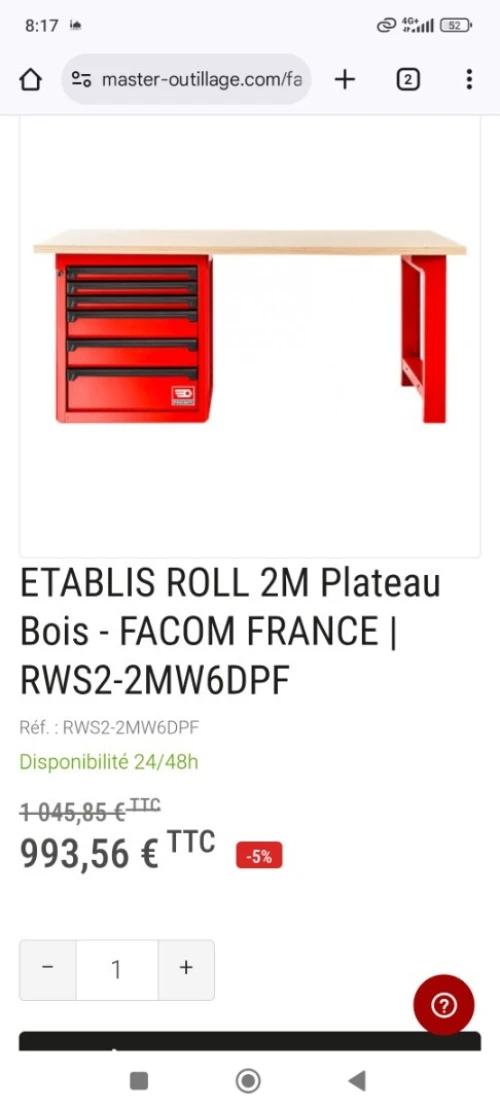 Établi facom