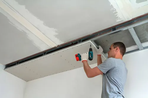 Travaux Placoplatre BA13 faux plafond, séparation et habillage