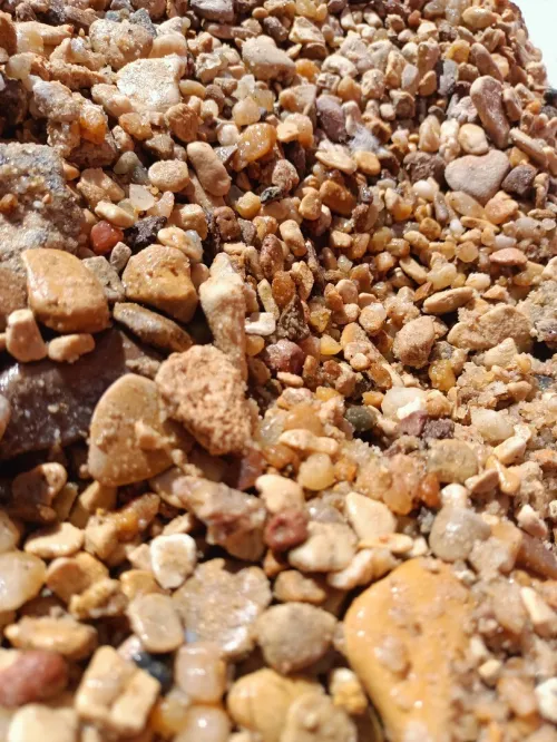 Gravier roulé du sable