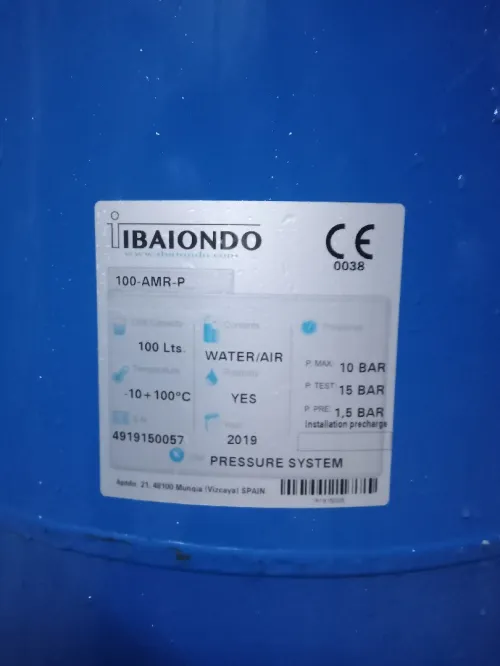 Vase d'expansion, ballon surpression 
