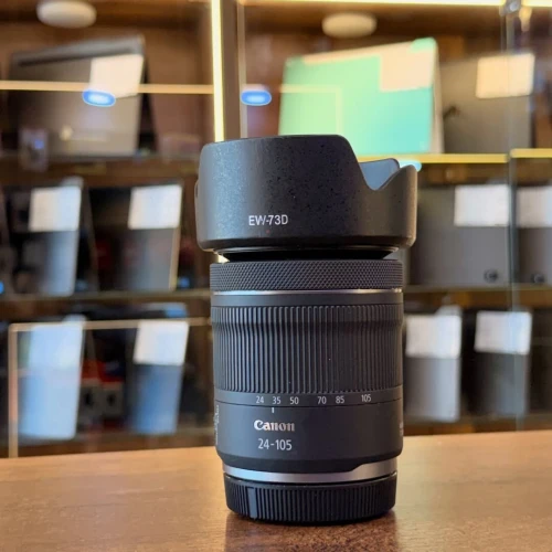 Canon 24-105 RF stm en excellentetat comme neuf avec deux bouchons parasoleil
