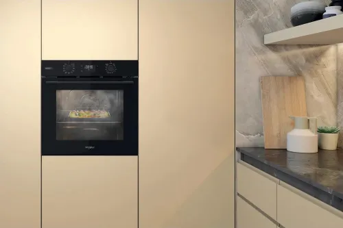 Four Whirlpool encastrable Pyrolyse 71 L multifonctions Noir