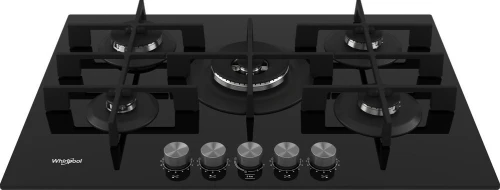 Whirlpool GOWL 758/NB Table de cuisson à gaz cm. 73 - verre céramique noir
