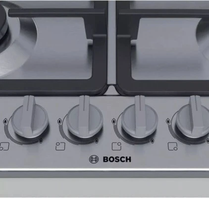 PLAQUE BOSCH Série 4 à gaz 60 cm Acier inox (table de cuisson Bosch)