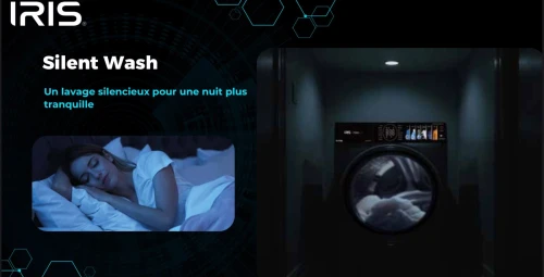 IRIS LAVE LINGE PURA UV 12 KG DARK SILVER