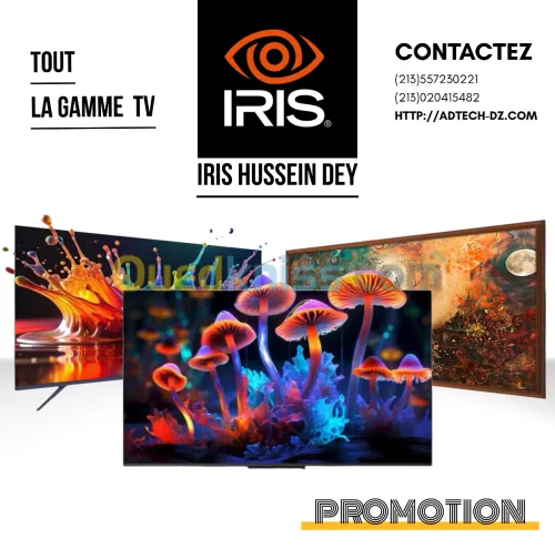  PROMOTION SUR TOUT LA GAME DE TÉLÉVISION IRIS 