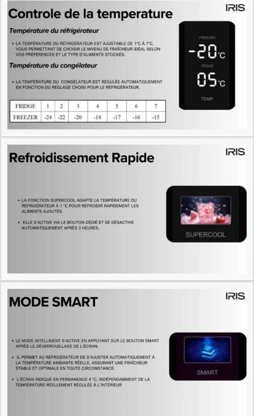 REFRIGERATEUR IR-DD660 AFFICHEUR