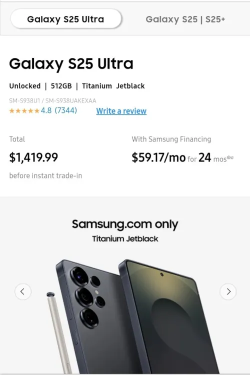 Samsung Galaxy S25 ultra