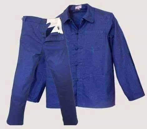Bleu Shanghai et bleu Marseille التشونغاي باللونين الأزرق والأسود 