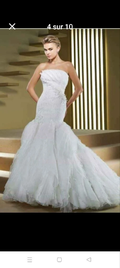 ROBE BLANCHE en destockage 