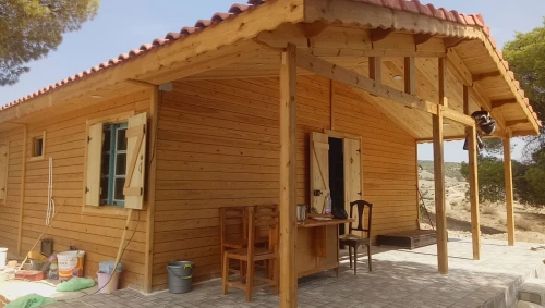 Construction des chalets et bungalow et Kiosque en bois 