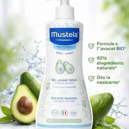 Mustela Gel Lavant bébé Bio