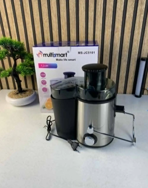 Multismart Extracteur de jus électrique 250 W à 2 vitesses pour fruits et légumes - عصارة فواكه