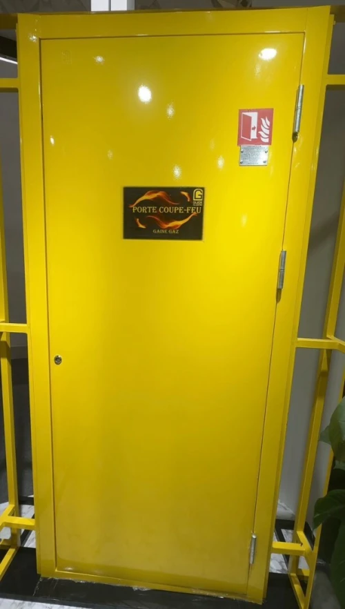 Porte Coupe-Feu / Anti-Incendie Certifiée Conforme aux Normes Internationales & Testée