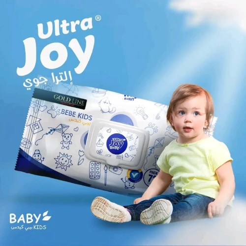 (مناديل مبللة للأطفال) Ultra Joy Baby Soft Lingettes Humides
