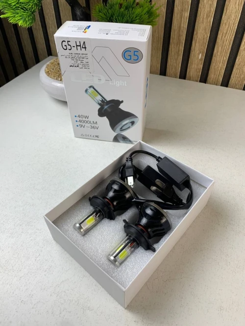 Kit Lampe de phare H4 LED 4 Directions 4000LM - مصابيح إضاءة أمامية للسيارات
