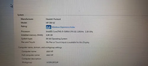 Laptop HP 350 G2 Notebook