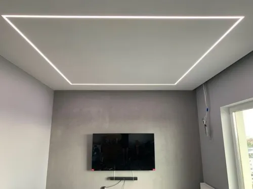 Placoplâtre peinture led profil 