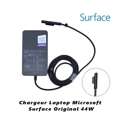 Chargeur Laptop Microsoft Surface Original 44W 15V 2.58A Excellent État