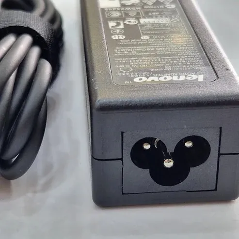 Chargeur Laptop Lenovo Original 60W 20V 2.25A  Fiche Marron avec Câble Trèfle État Neuf