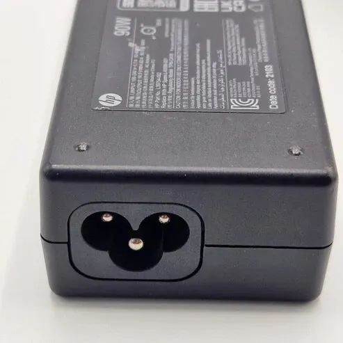 Chargeur Laptop HP Original 90W 19.5V 4.62A Fiche Blue pin avec Câble Trèfle Excellent État