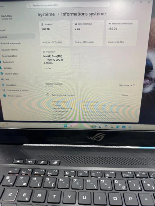 ASUS ROG STRIX GL503V i7