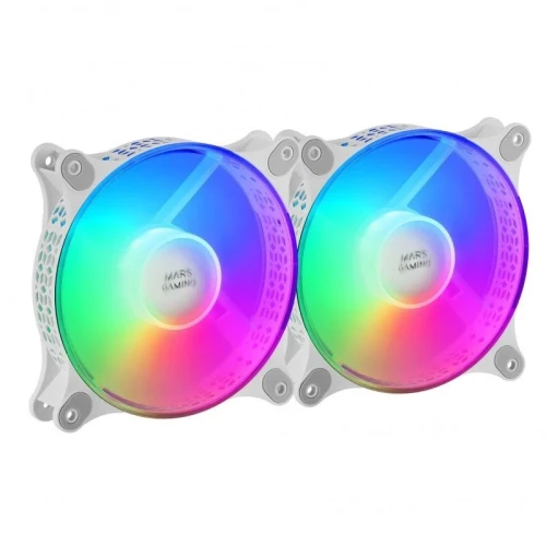 PACK 2X FAN MARS GAMING MFDUO WHITE