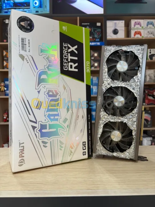 GPU PALIT GAME ROCK RTX 3070 8GB BOX ( USED LIKE NEW )
