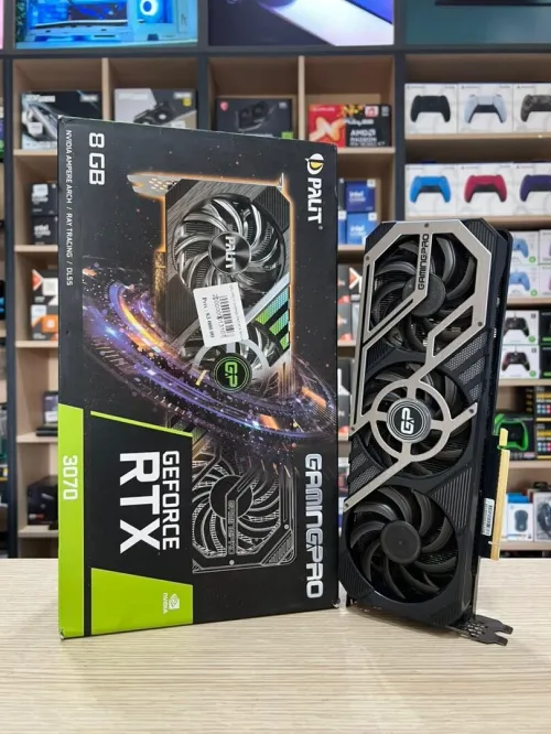 GPU PALIT GAMING PRO RTX 3070 8GB 3FAN BOX ( USED LIKE NEW )