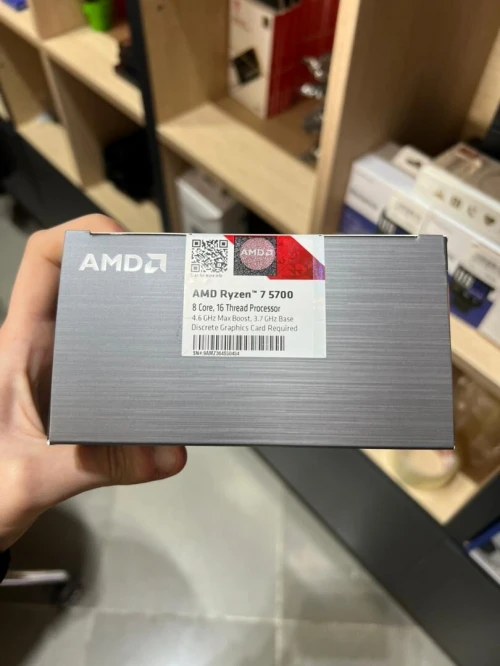 CPU AMD RYZEN 7 5700 BOX ( 3.7 GHz / 4.6 GHz / 8 Cores / 16 Threads / 16 Mb Cache ) ( CONFIGURATION UNIQUEMENT )