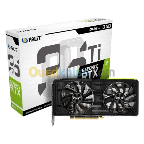 GPU PALIT DUAL RTX 3060TI 8GB 2X BOX ( USED LIKE NEW )