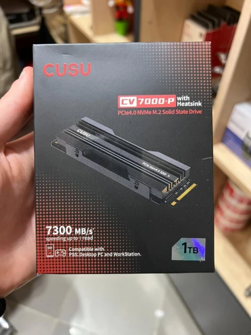 DISQUE SSD NVME CUSU CV7000-P 1TB GEN4 HEATSINK ( CONFIGURATION UNIQUEMENT )