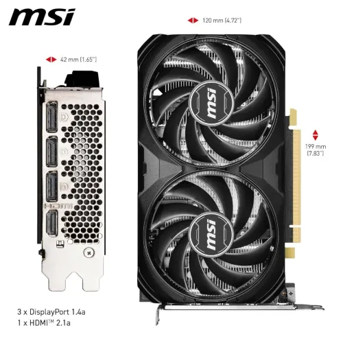 GPU MSI RTX 4060TI VENTUS 2X 8GB