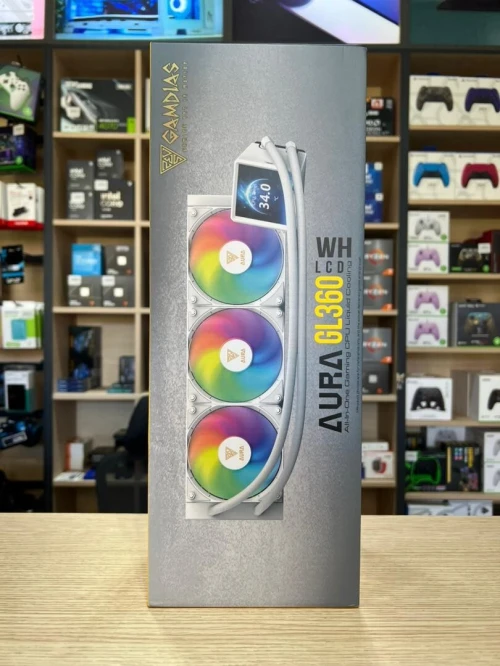 WATERCOOLING GAMDIAS AURA GL360 LCD WHITE