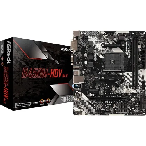 CARTE MERE ASROCK B450M-HDV R4.0V ( CONFIGURATION UNIQUEMENT )