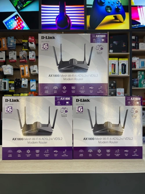 MODEM D-LINK DSL-X1852E AX1800 MESH WI-FI 6 ADSL / VDSL