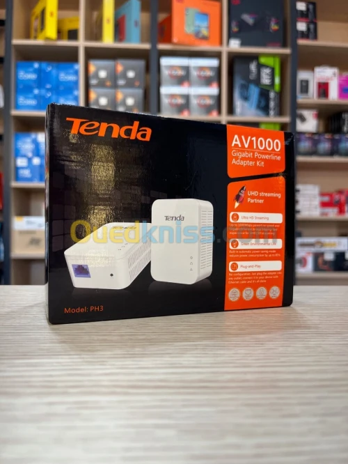 KIT CPL TENDA PH3 GIGABIT POWERLINE AV1000