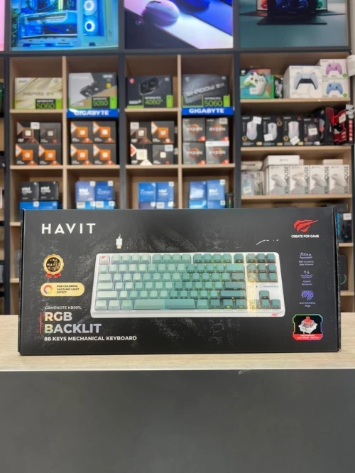CLAVIER GAMING HAVIT KB901L MECANIQUE (RED SWITCH ) HOT SWAP75
