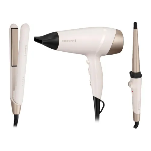 Pack REMINGTON SHEA SOFT EXCLUSIVE BUNDLE Lisseur + Sèche-cheveux + Boucleur Original