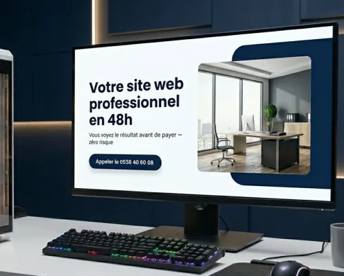 Création de site web professionnel  Vous voyez le résultat avant de payer