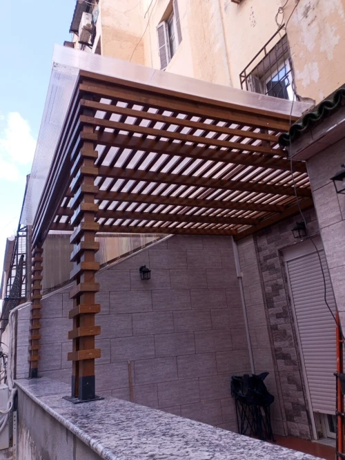 Pergola luxe en bois