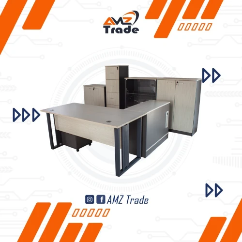 Ensemble de bureau local en mélamine - Gamme Érable