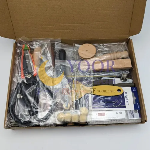 kit outils cuir 58pcs طقم ادوات الجلد