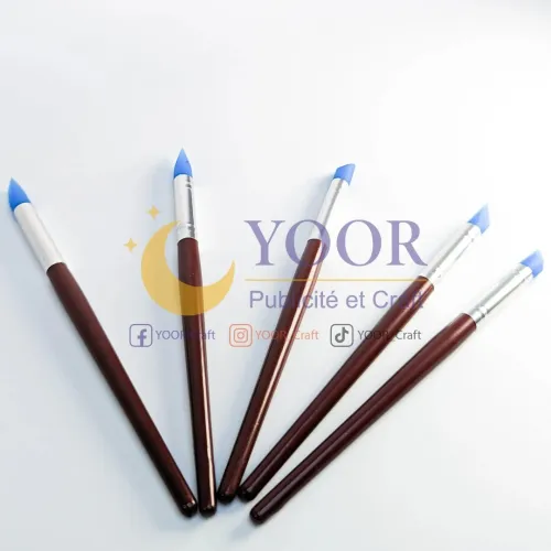 kit pinceaux silicone طقم فرش سيليكون