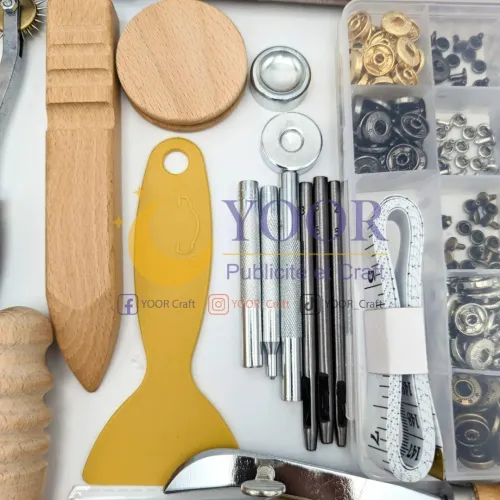 kit outils cuir 58pcs طقم ادوات الجلد
