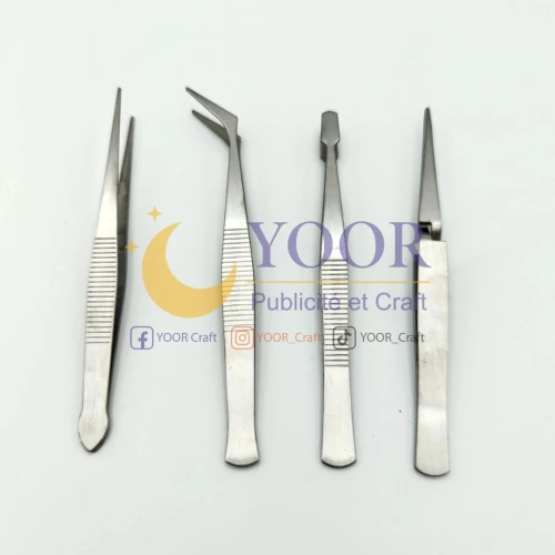 kit pincettes 4pcs طقم ملاقط