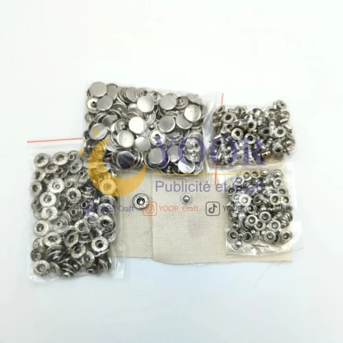 Boutons pression metallique N14 زر ضغط معدني